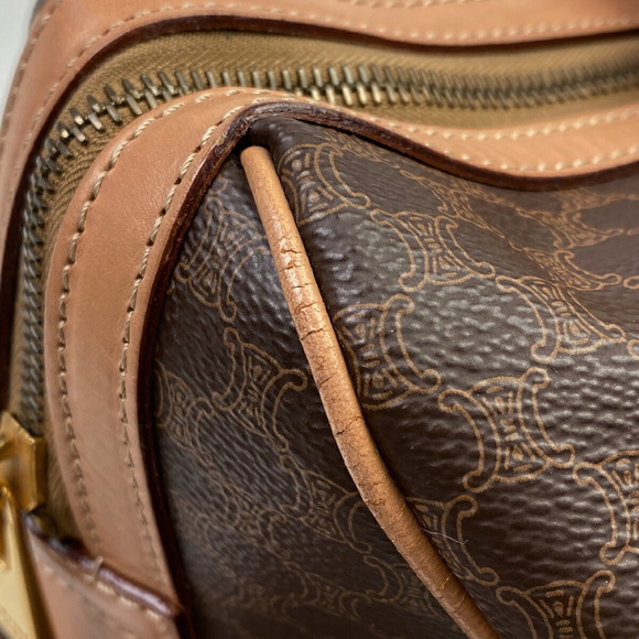 Celine Macadam Pattern All Over Mini Canvas Handbag Brown - Picture 4 of 8